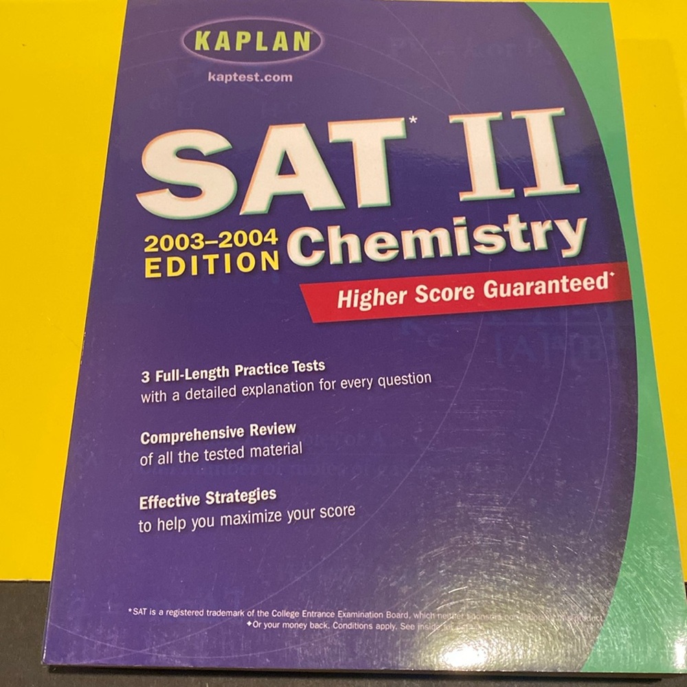 SAT II Chemistry, Paperback